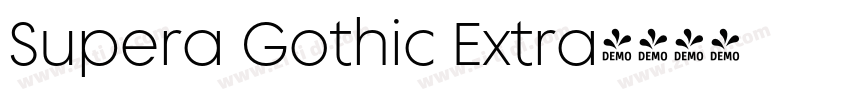 Supera Gothic Extra字体转换